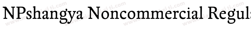 NPshangya Noncommercial Regula字体转换